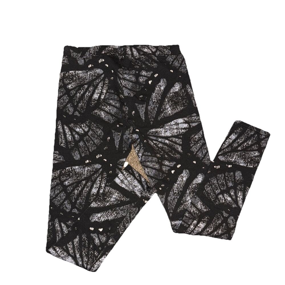 NWT Abercrombie & Fitch The A&F High Rise Legging Size M Gray Geometric Print